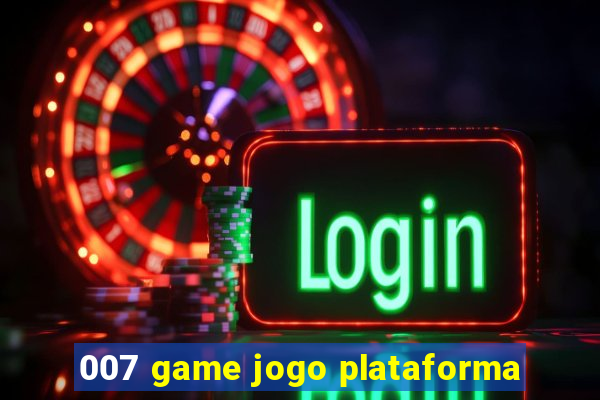 007 game jogo plataforma