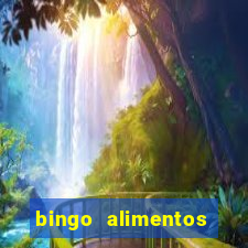 bingo alimentos para imprimir