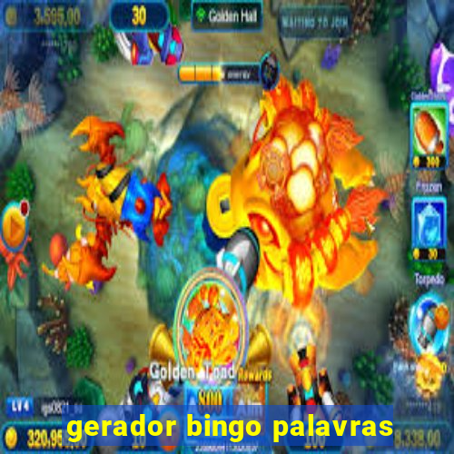 gerador bingo palavras